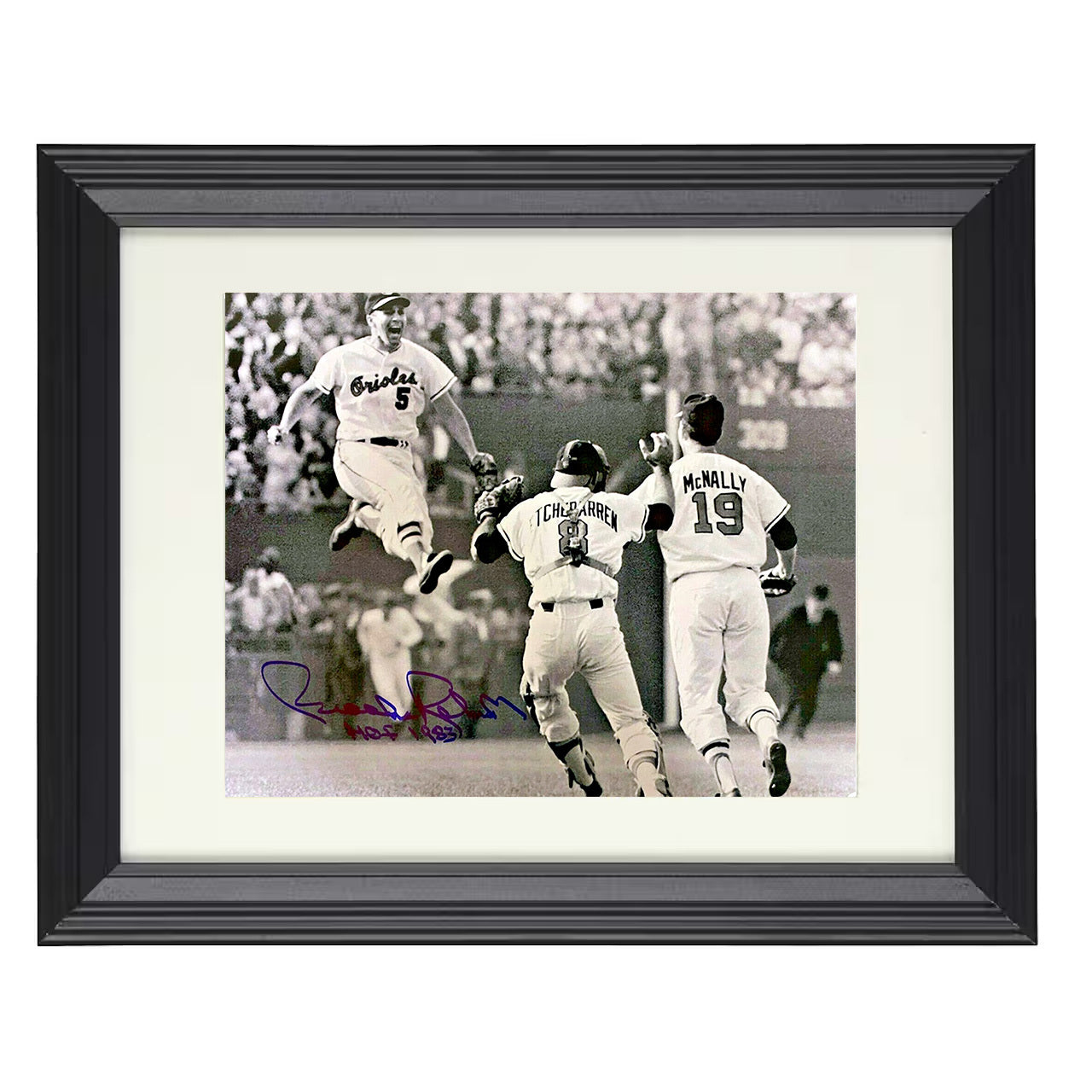 Brooks Robinson - 1966 Series Celebration 8x10 black beveled framed baseball wall art