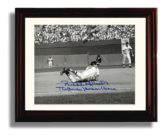 Brooks Robinson - Classic Black and White Baseball Wall Art 8x10 Beveled Frame wall art print – Baseball Wall Art decor