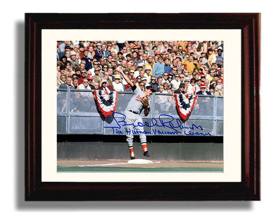 Brooks Robinson - Human Vacuum Cleaner Baseball Wall Art 8x10 Beveled Frame wall art print – Baseball Wall Art decor