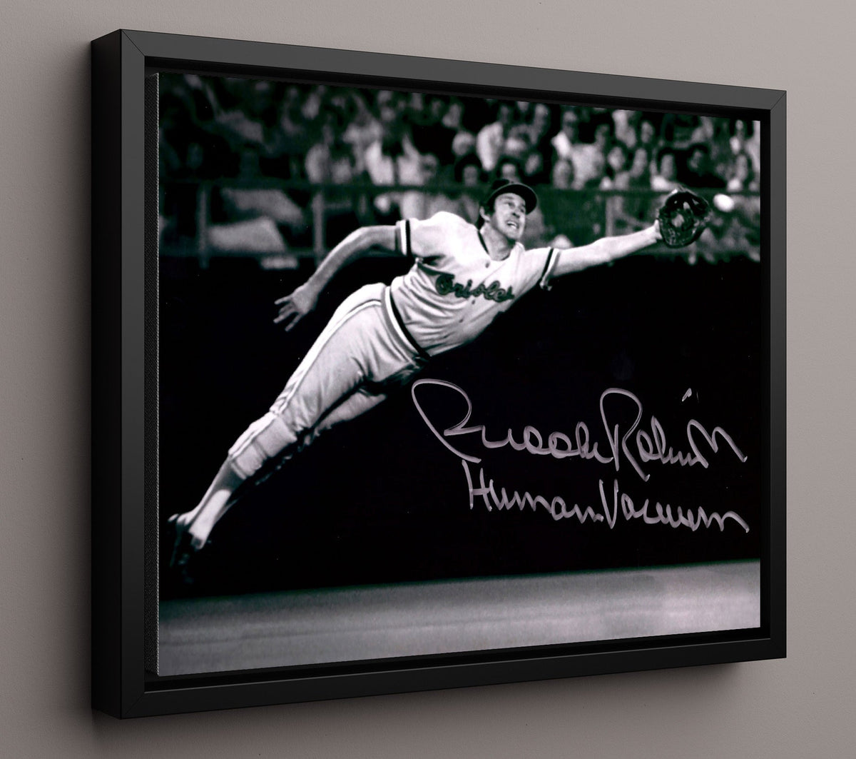 Brooks Robinson - Human Vacuum Diving Snag 8x10 Canvas baseball wall art