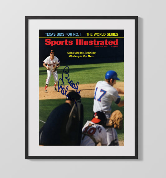 Brooks Robinson - Infield Challenge SI Cover 8x10 Canvas baseball wall art