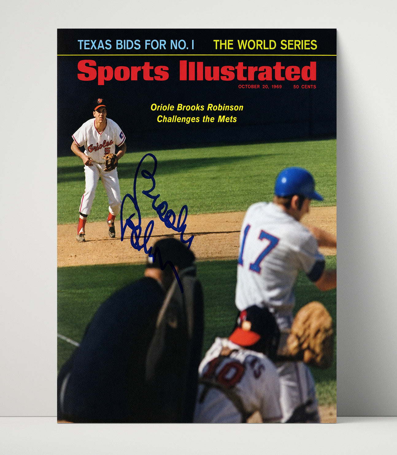 Brooks Robinson - Infield Challenge SI Cover Spotlight Baseball Wall Art 16x20 Unframed Print wall art print – Baseball Wall Art decor