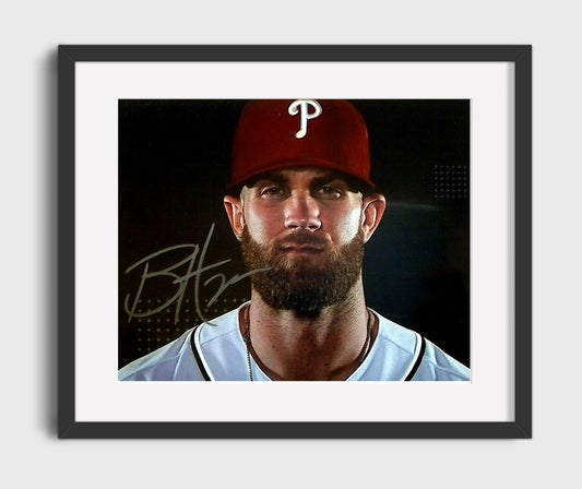 Bryce Harper - Intense 8x10 Canvas baseball wall art