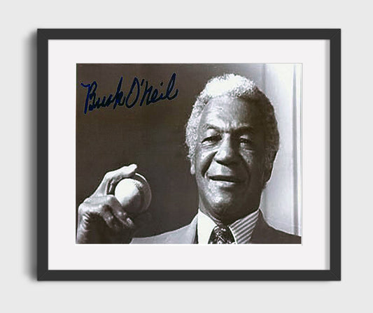 Buck ONeil - Dugout Smile 8x10 Canvas baseball wall art