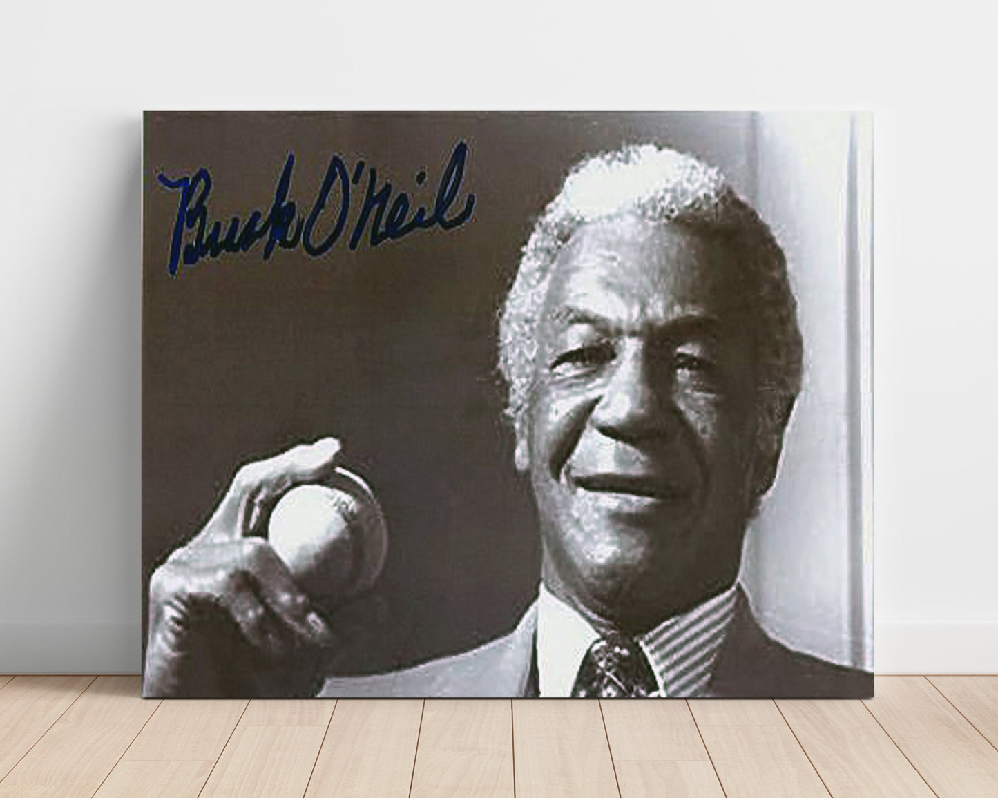 Buck ONeil - Dugout Smile Baseball Wall Art 16x20 Unframed Print wall art print – Baseball Wall Art decor