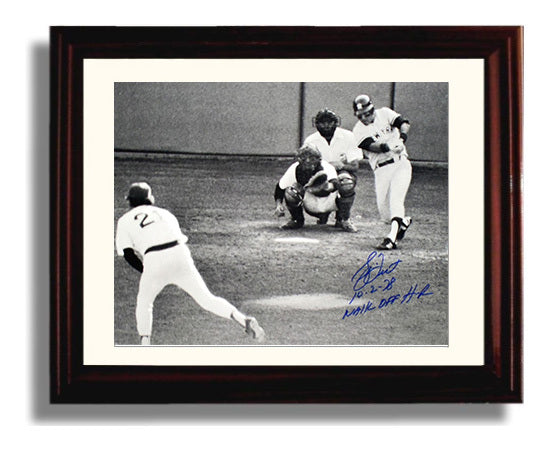 Bucky Dent - Walk - Off Home Run Baseball Wall Art 8x10 Beveled Frame wall art print – Baseball Wall Art decor