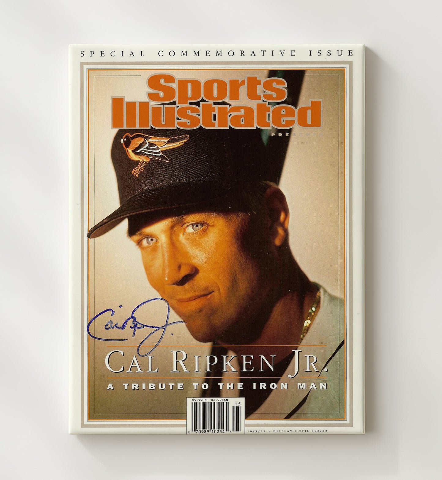 Cal Ripken Jr. - A Tribute to the Iron Man SI Special Commemorative Cover Baseball Wall Art 20x24 Canvas wall art print – Baseball Wall Art decor