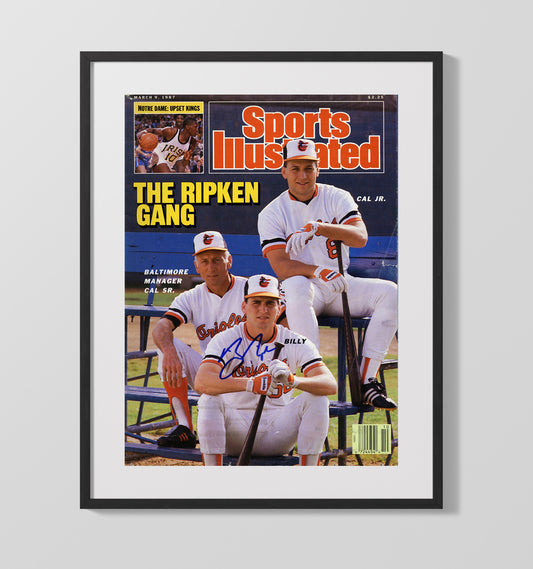 Cal Ripken Jr - SI Ripken family cover 1987 8x10 Canvas baseball wall art