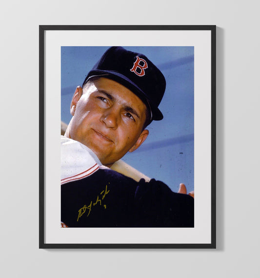Carl Yastrzemski - Batting with Red Sox Cap 8x10 Canvas baseball wall art