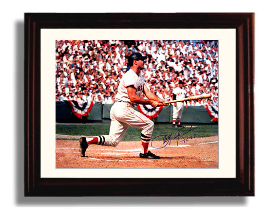 Carl Yastrzemski - Classic Batting Swing Baseball Wall Art 8x10 Beveled Frame wall art print – Baseball Wall Art decor