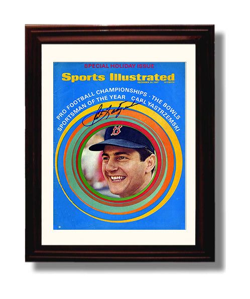 Carl Yastrzemski - Sportsman of the Year SI Cover Baseball Wall Art 8x10 Beveled Frame wall art print – Baseball Wall Art decor