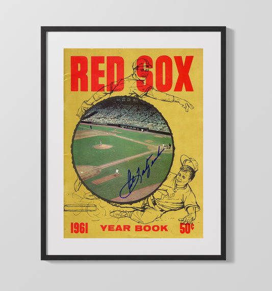 Carl Yastrzemski - Yearbook Program Cover SI 8x10 Canvas baseball wall art
