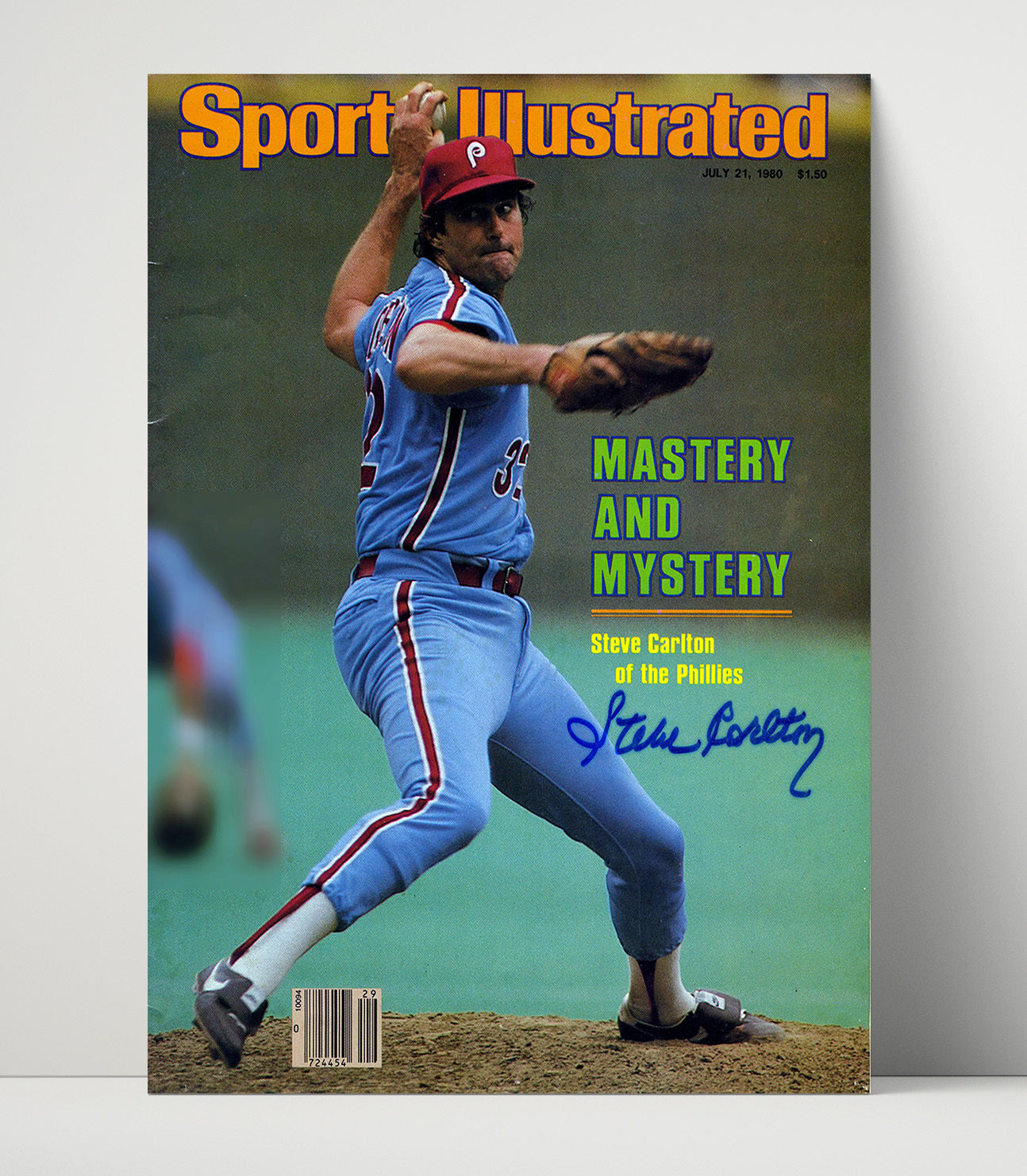 Carlton - Signed SI Cover Baseball Wall Art 16x20 Unframed Print wall art print – Baseball Wall Art decor