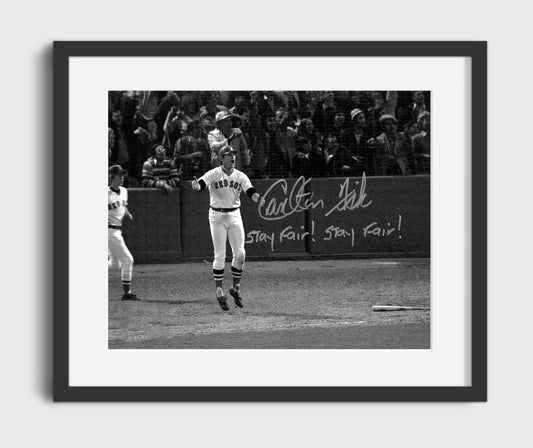 Carlton Fisk - Fenway Stay Fair Moment 8x10 Canvas baseball wall art