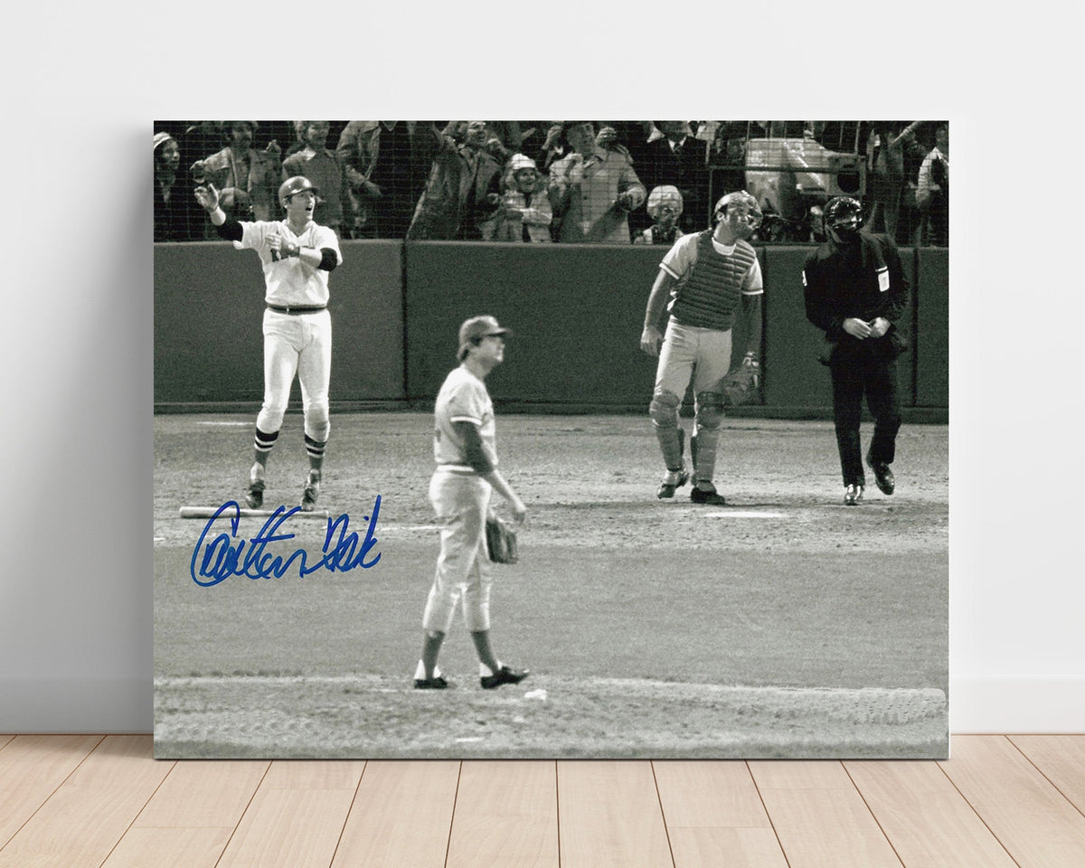 Carlton Fisk – Iconic Stay Fair Home Run unframed baseball poster print