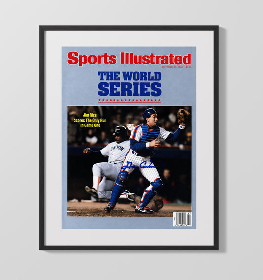 Carter Series - SI Series game action 1986 8x10 Canvas baseball wall art
