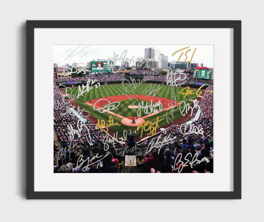 Chicago Baseball - 2016 Team Autograph Panorama 8x10 Canvas baseball wall art