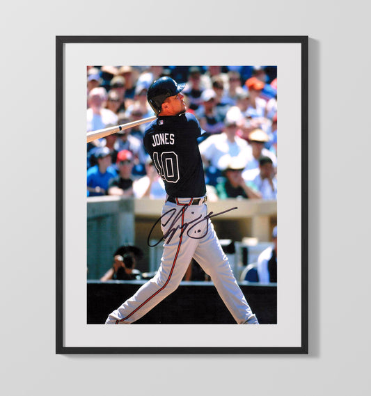 Chipper Jones - Atlanta baseball franchise cornerstone 8x10 Canvas baseball wall art