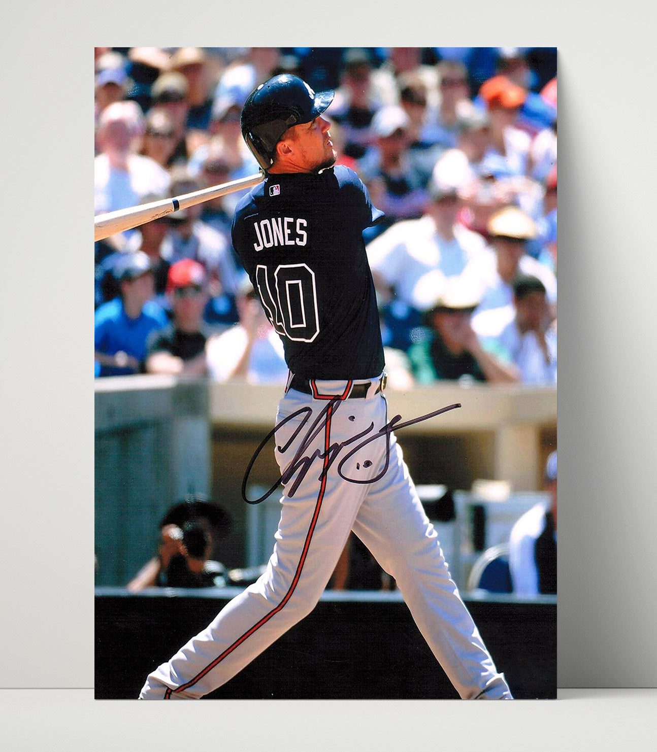 Chipper Jones - Atlanta baseball franchise cornerstone Wall Art 16x20 Unframed Print wall art print – Baseball Wall Art decor