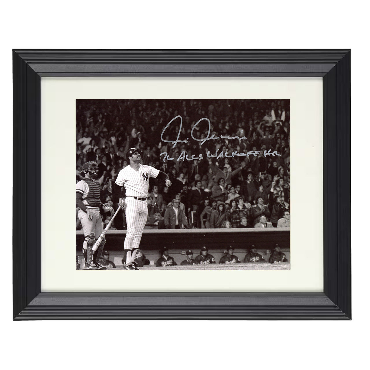 Chris Chambliss - ALCS Walk-Off Home Run 8x10 black beveled framed baseball wall art