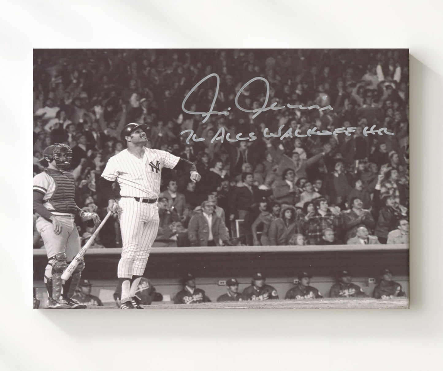 Chris Chambliss - ALCS Walk - Off Home Run Baseball Wall Art 20x24 Canvas wall art print – Baseball Wall Art decor