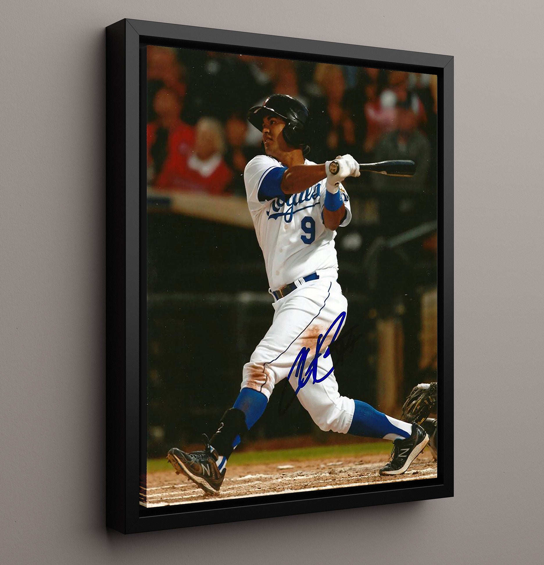 Christian Colon - Kansas City baseball Series contributor Wall Art 16x20 Framed Canvas wall art print – Baseball Wall Art decor