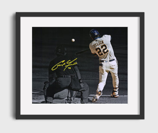 Christian Yelich - Brew Crew Swing 8x10 Canvas baseball wall art