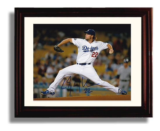 Clayton Kershaw - Dodgers Ace Delivery Baseball Wall Art 8x10 Beveled Frame wall art print – Baseball Wall Art decor
