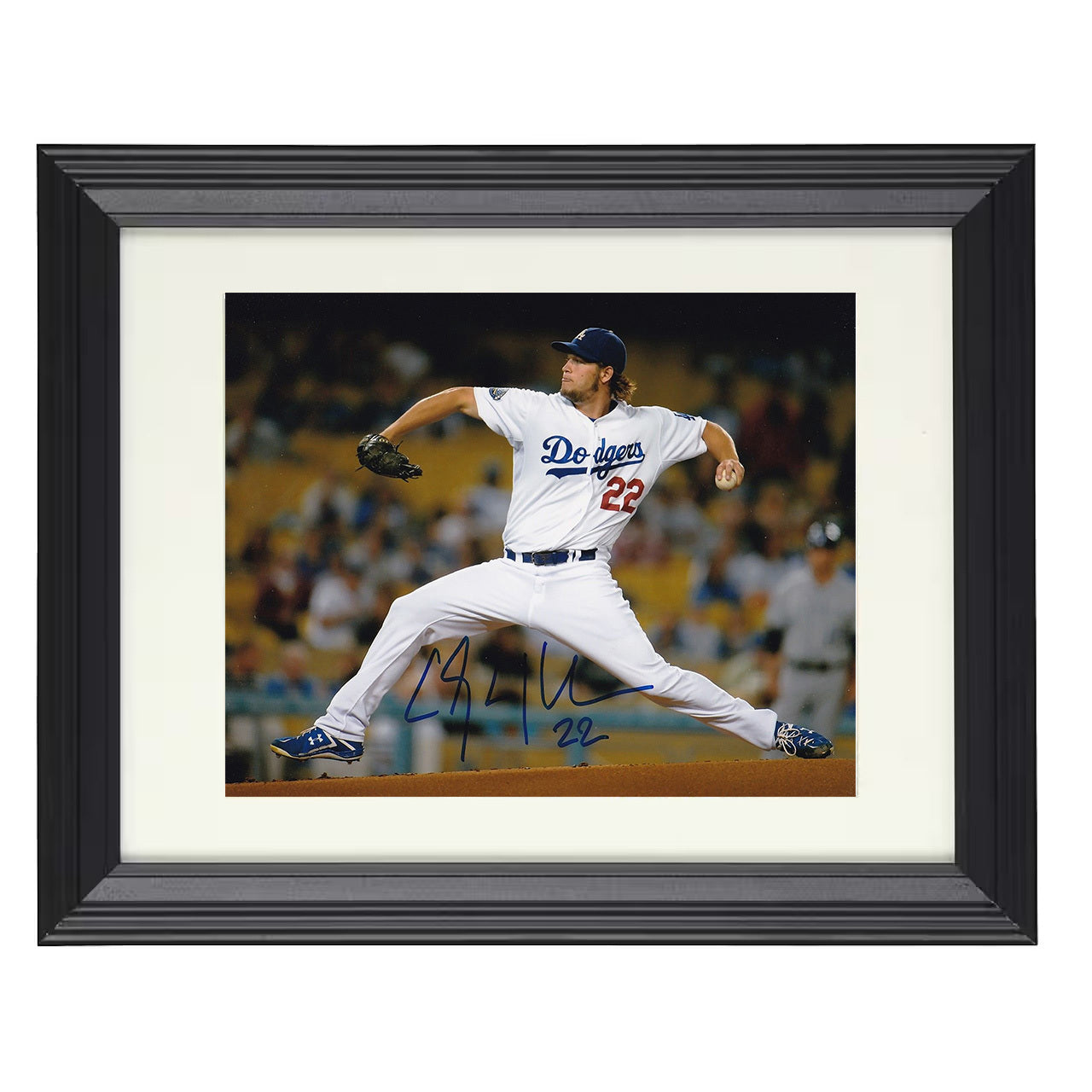 Clayton Kershaw - Dodgers Ace Delivery 8x10 black beveled framed baseball wall art