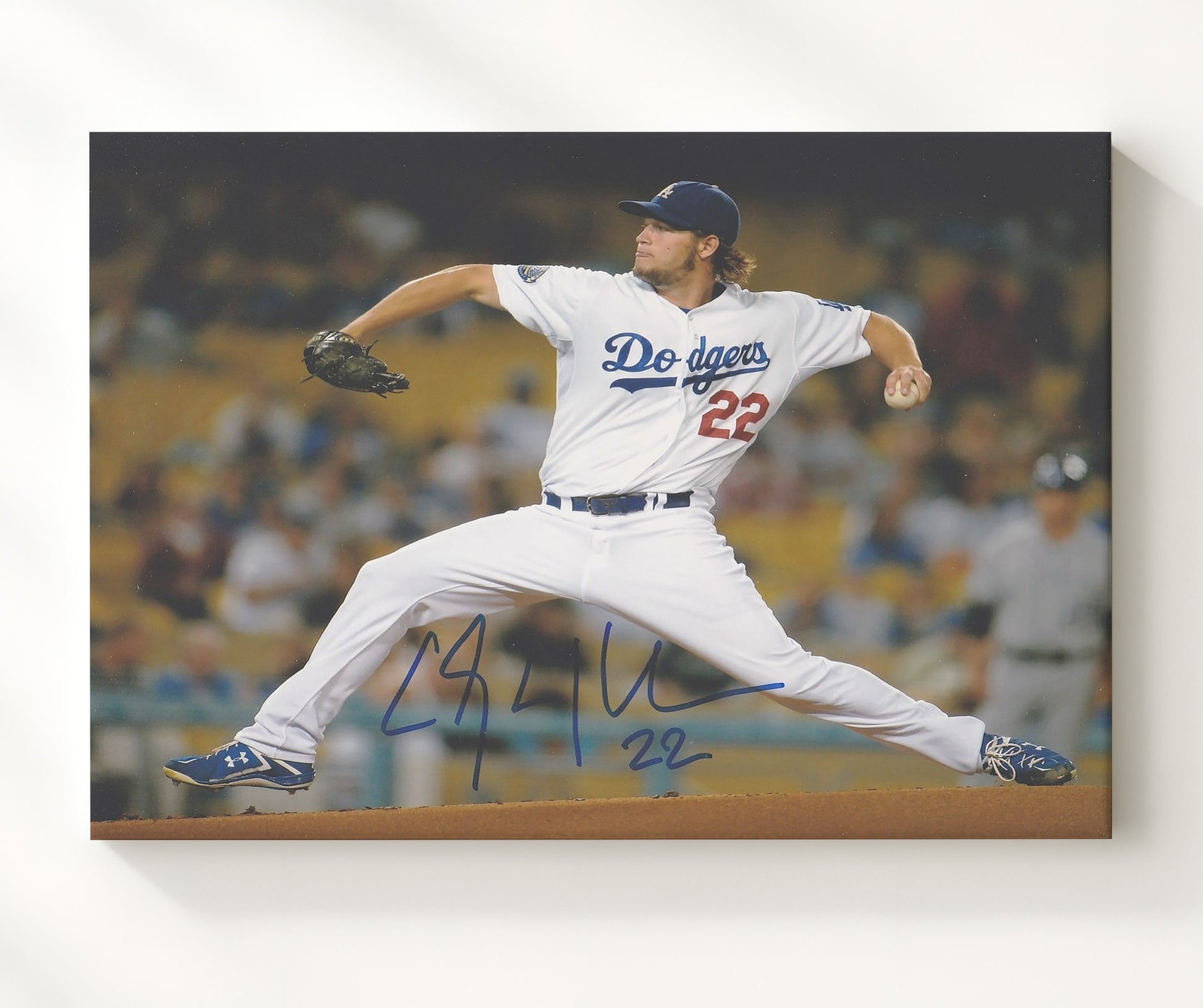 Clayton Kershaw - Dodgers Ace Delivery Baseball Wall Art 20x24 Canvas wall art print – Baseball Wall Art decor