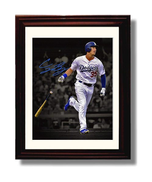 Cody Bellinger - Los Angeles baseball MVP outfielder Wall Art 8x10 Beveled Frame wall art print – Baseball Wall Art decor
