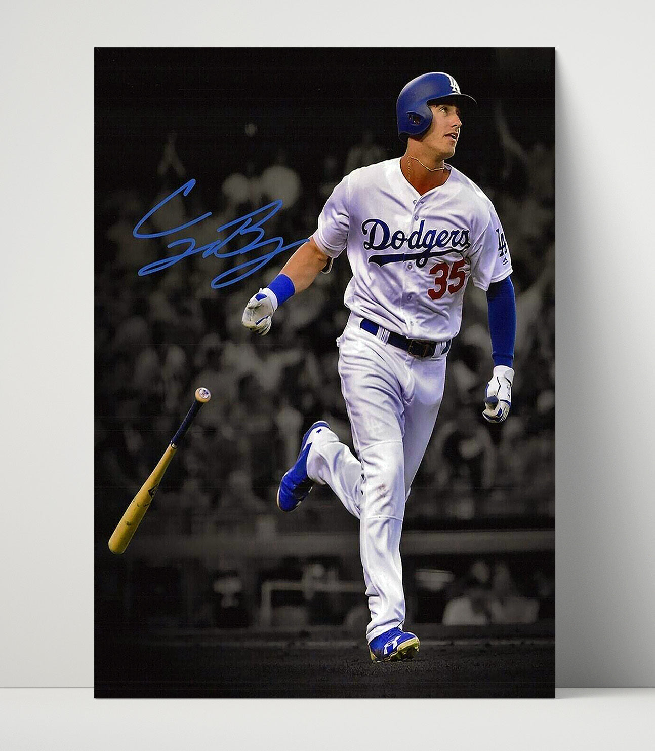 Cody Bellinger - Los Angeles baseball MVP outfielder Wall Art 16x20 Unframed Print wall art print – Baseball Wall Art decor