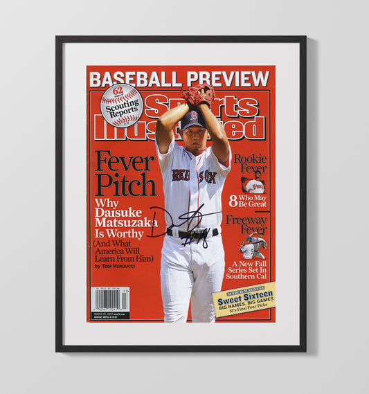 Daisuke Matsuzaka - Boston baseball international ace SI cover 8x10 Canvas baseball wall art