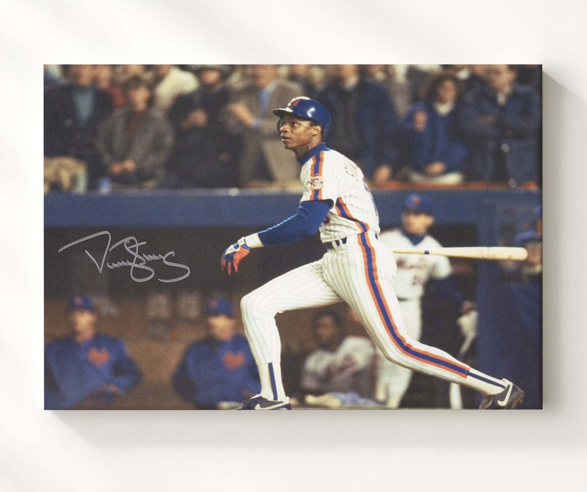 Darryl Strawberry - 1986 Series Swing Baseball Wall Art 20x24 Canvas wall art print – Baseball Wall Art decor