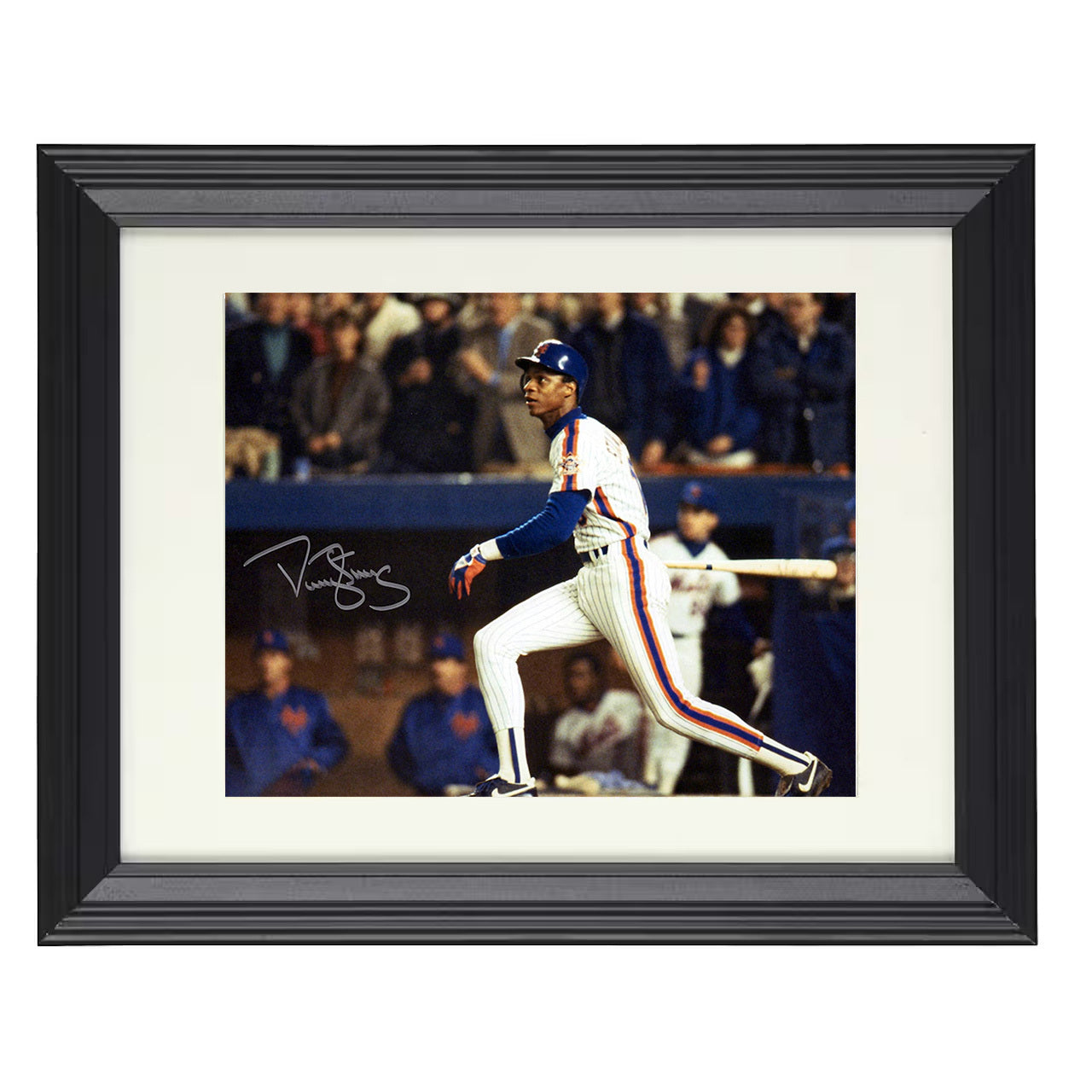Darryl Strawberry - 1986 Series Swing 8x10 black beveled framed baseball wall art