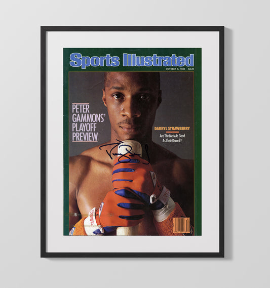 Darryl Strawberry - New York Baseball 1986 SI Cover 8x10 Canvas baseball wall art