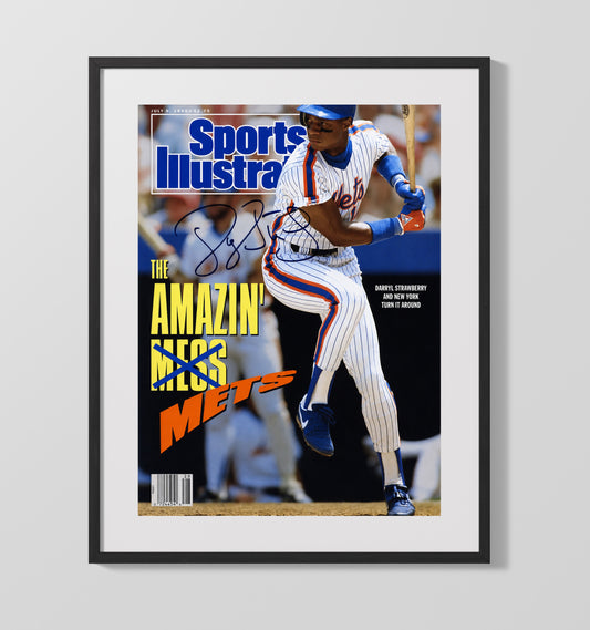 Darryl Strawberry - New York Baseball 1990 SI Cover 8x10 Canvas baseball wall art