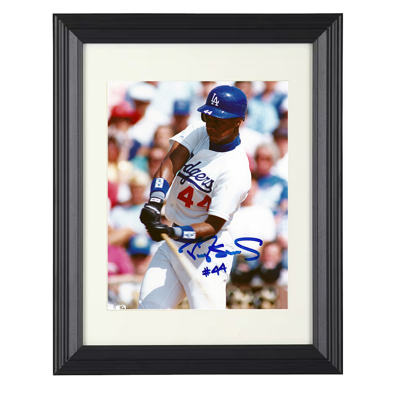 Darryl Strawberry - New York Baseball Power Hitter 8x10 black beveled framed baseball wall art