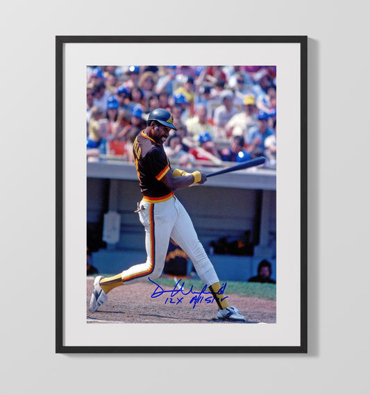 Dave Winfield - Padres Power Swing Signed 8x10 Canvas baseball wall art