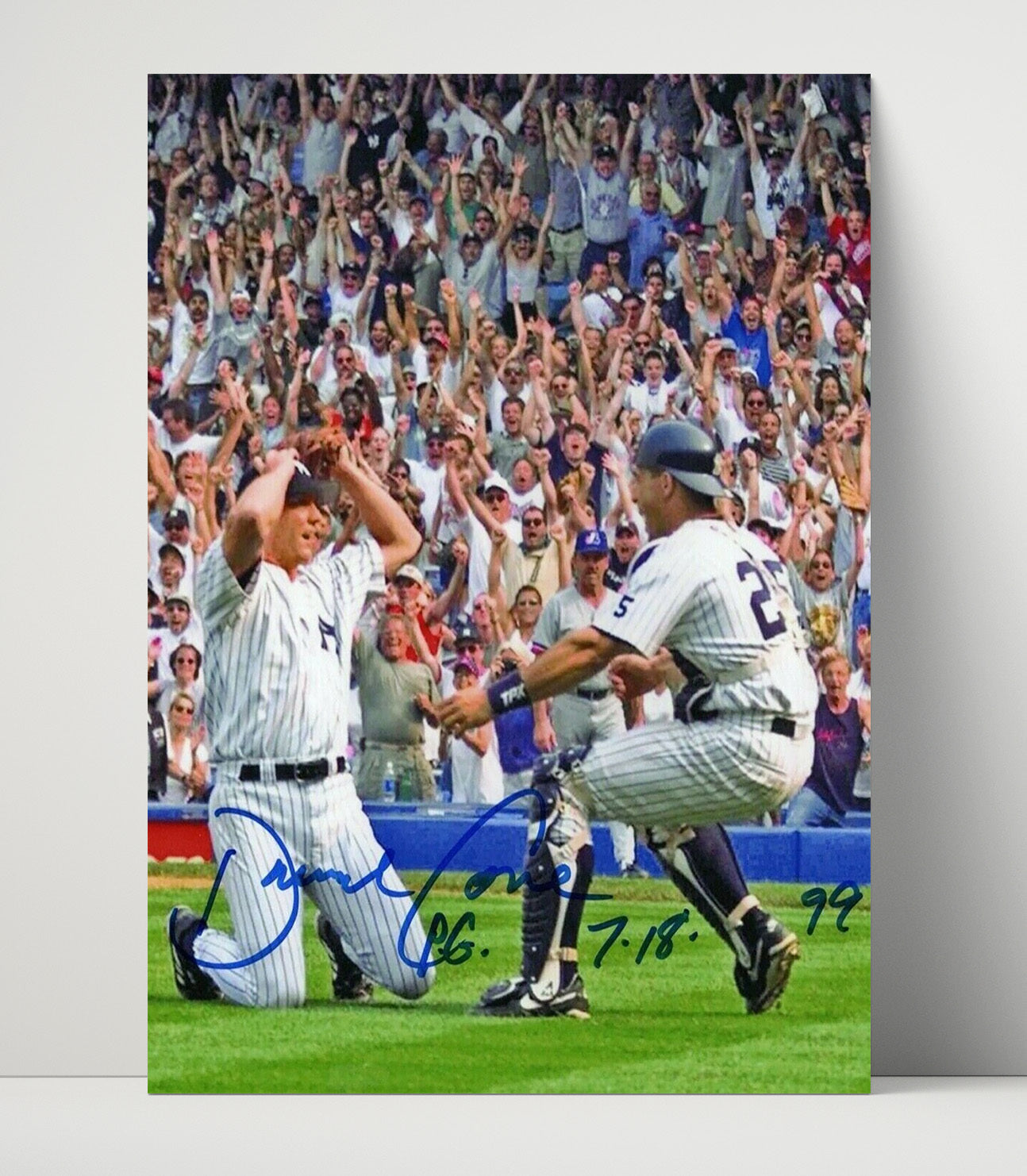 David Cone - New York Baseball Perfect Game 1999 Wall Art 16x20 Unframed Print wall art print – Baseball Wall Art decor