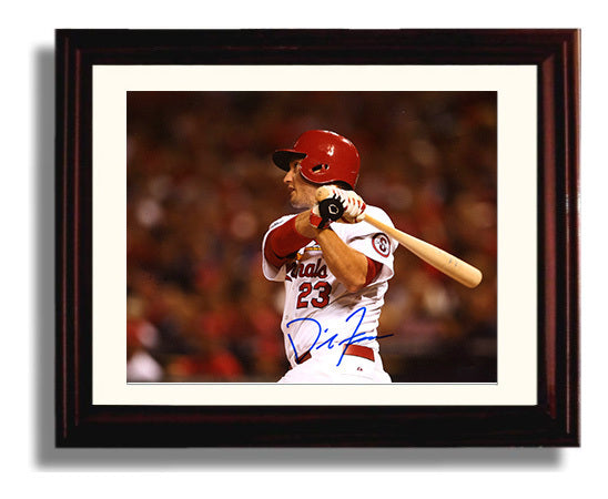 David Freese - Series Clutch Swing Baseball Wall Art 8x10 Beveled Frame wall art print – Baseball Wall Art decor