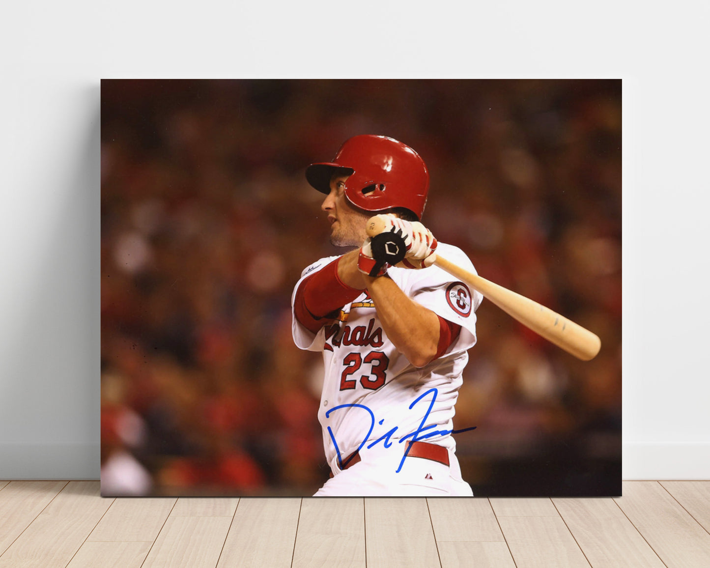 David Freese - Series Clutch Swing Baseball Wall Art 16x20 Unframed Print wall art print – Baseball Wall Art decor
