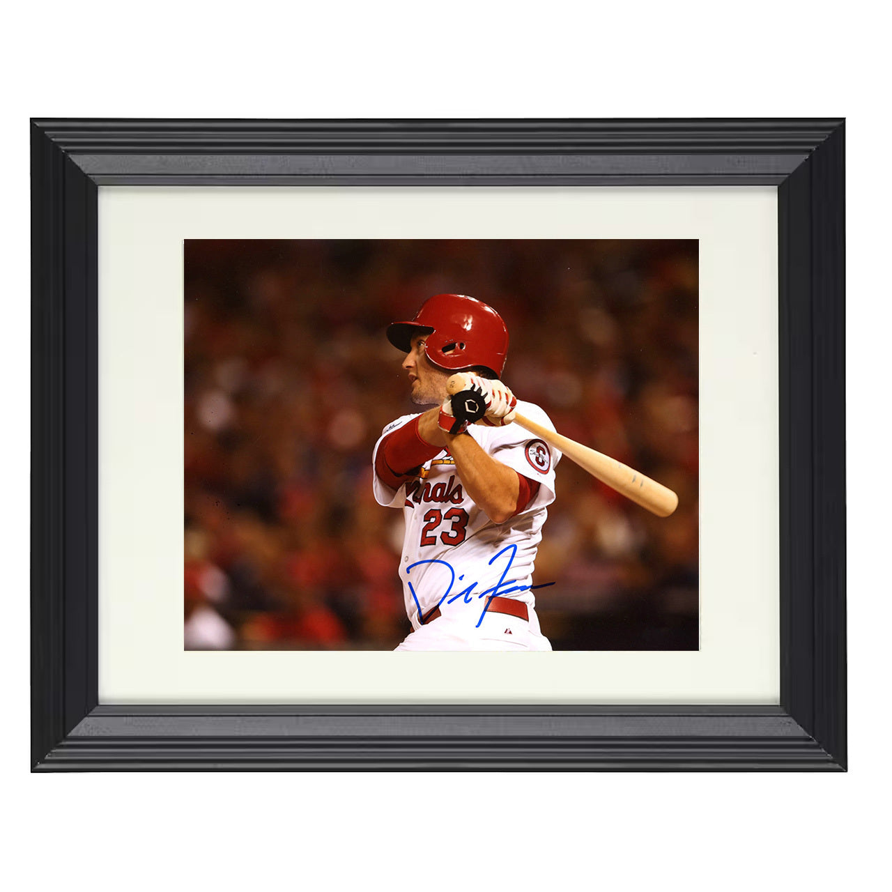 David Freese - Series Clutch Swing 8x10 black beveled framed baseball wall art