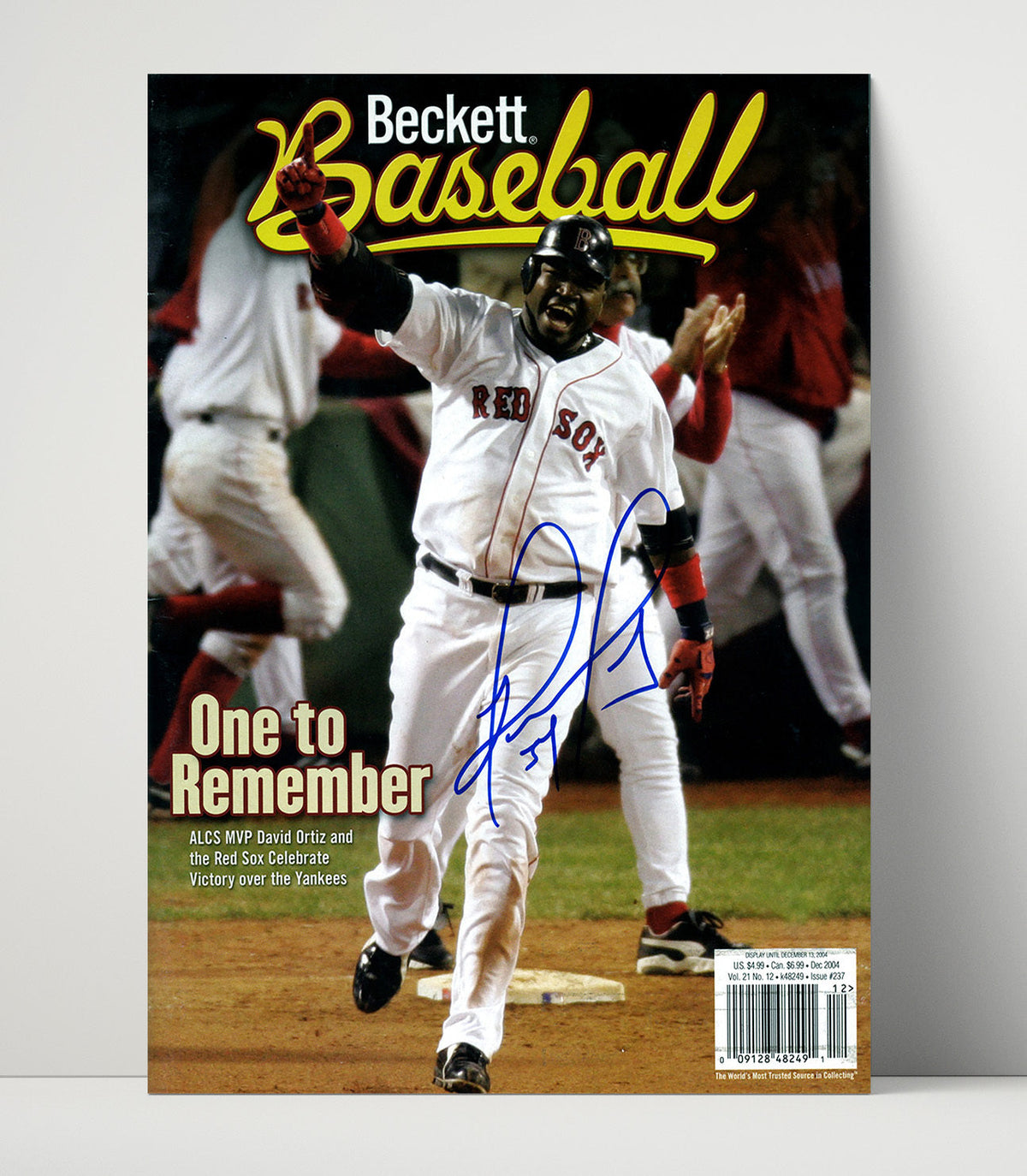 David Ortiz – Boston Baseball ALCS Celebration Beckett unframed baseball poster print