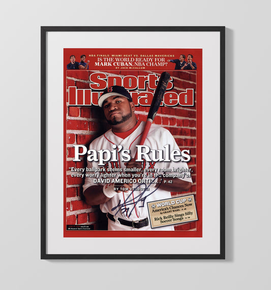 David Ortiz - Papis reign defining season SI Cover 2006 8x10 Canvas baseball wall art