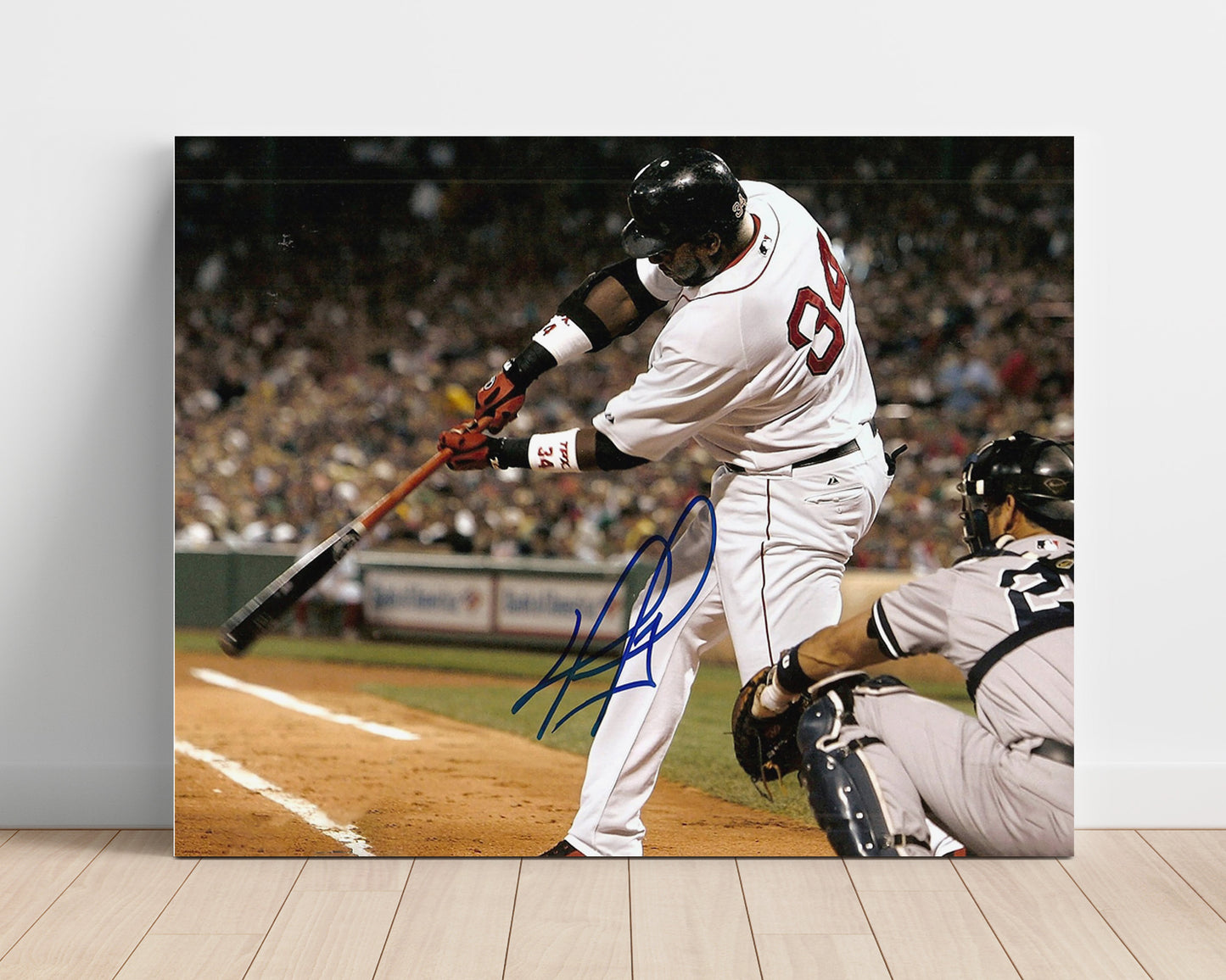 David Ortiz - Signature Swing Close - Up Baseball Wall Art 16x20 Unframed Print wall art print – Baseball Wall Art decor