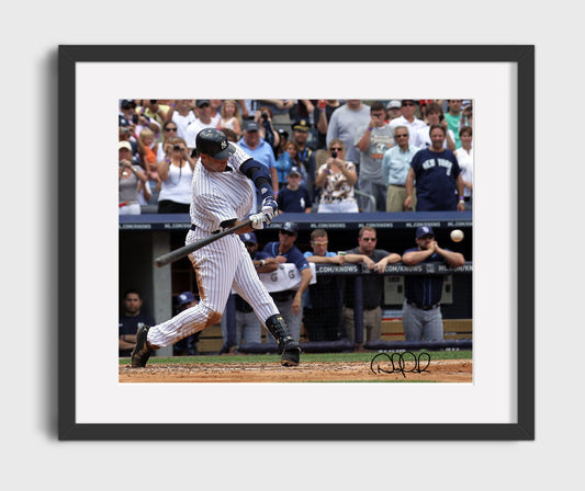 Derek Jeter - Batting With Ball Visible 8x10 Canvas baseball wall art