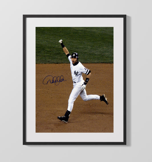 Derek Jeter - New York Baseball 2001 Series Moment 8x10 Canvas baseball wall art