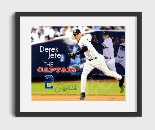 Derek Jeter - Throwing From Shortstop 8x10 Canvas baseball wall art