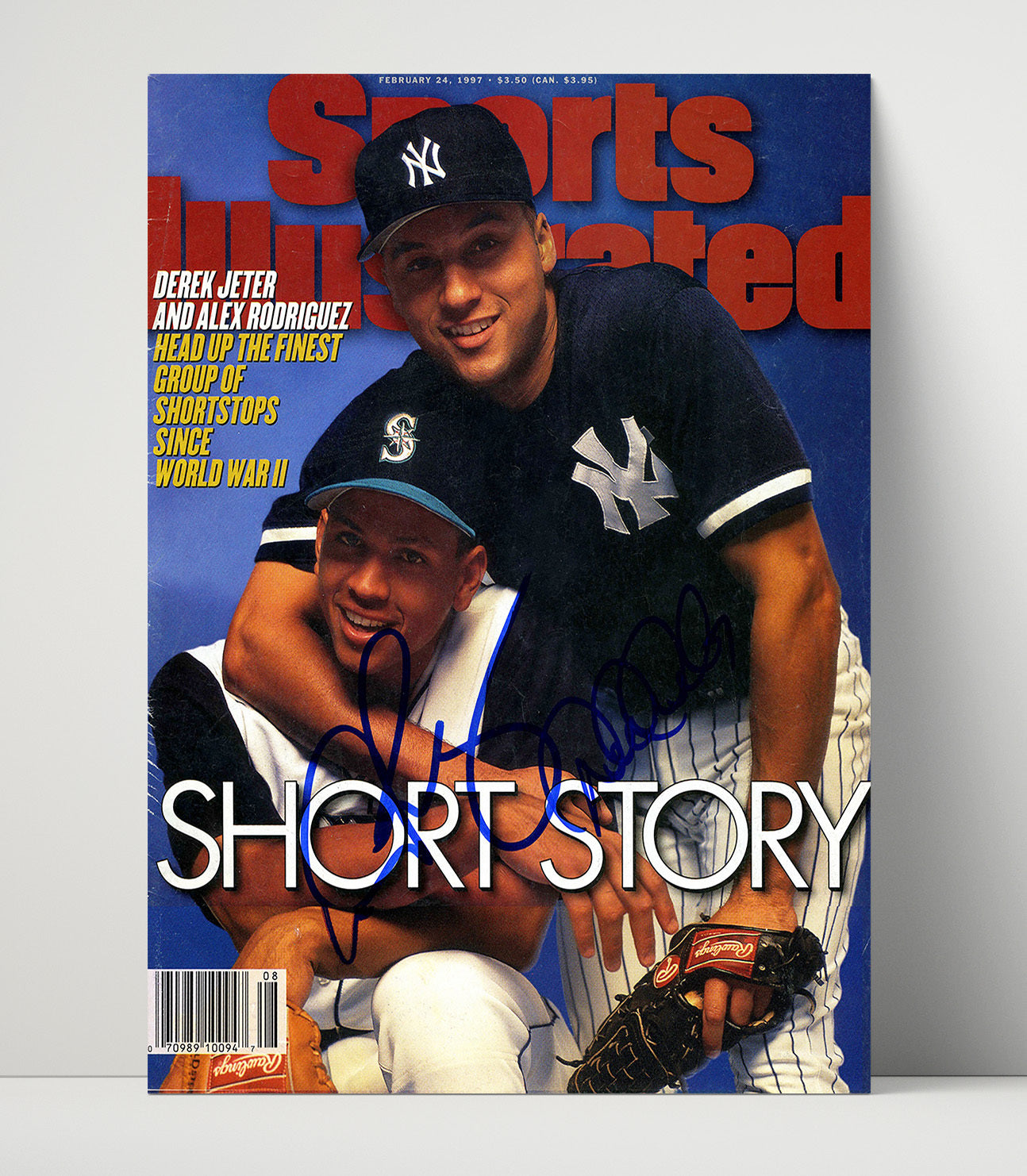 Derek Jeter and Alex Rodriguez - New York Baseball Shortstop Duo SI Cover 1997 Wall Art 16x20 Unframed Print wall art print – Baseball Wall Art decor